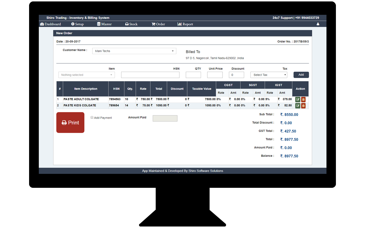 Billing Softwares in nagercoil